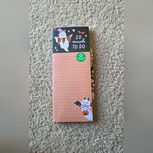 Halloween Themed To-Do List Notepad NWT